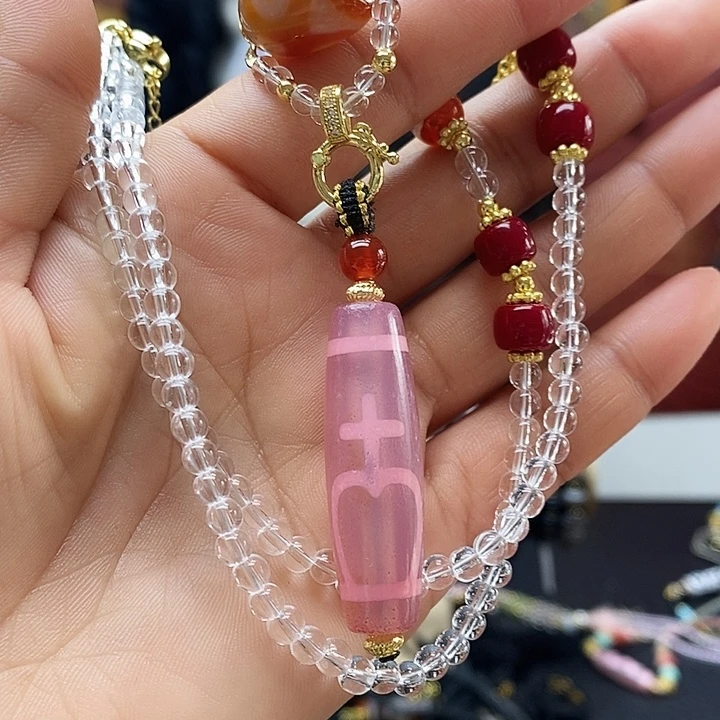 玛瑙/玉髓合金颈饰
