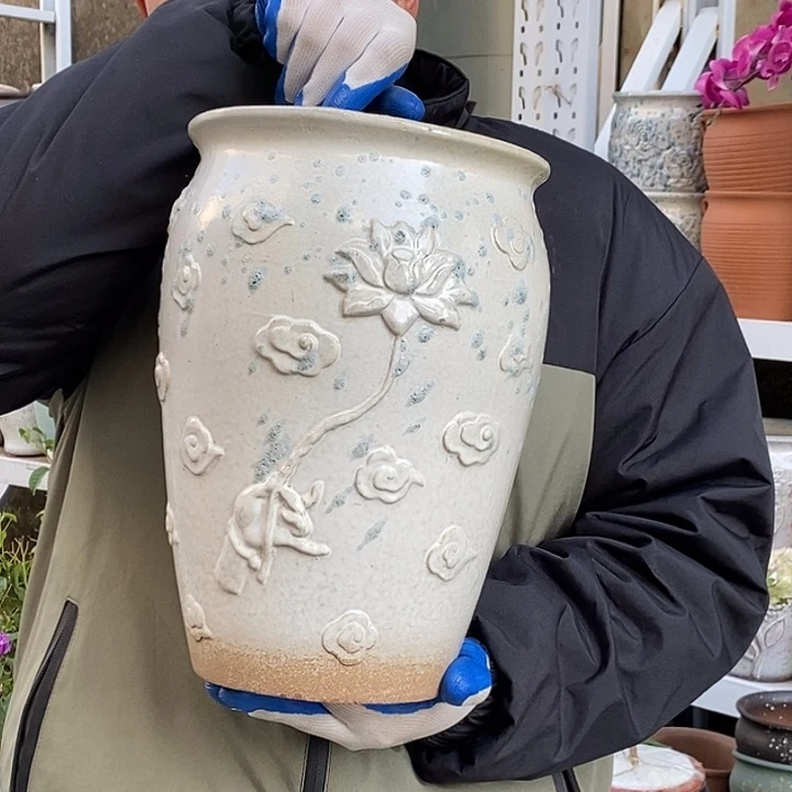 紫砂花盆口20高31福利