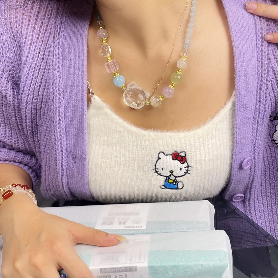 银S925镀金镶嵌水晶手串