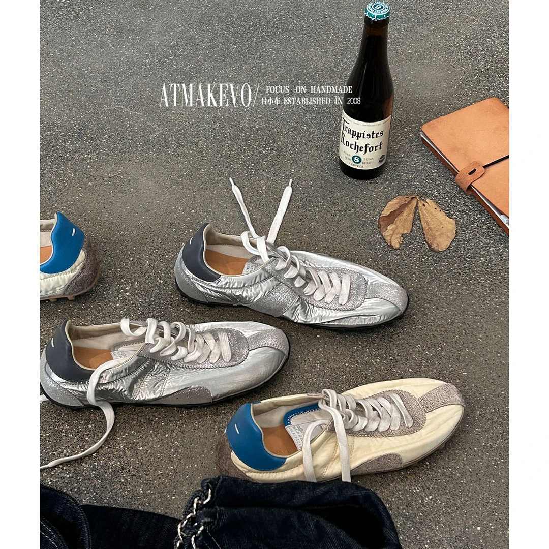 吕小布 |马吉家复古轻跑鞋 未来感经典T字带薄底运动型德训鞋0612