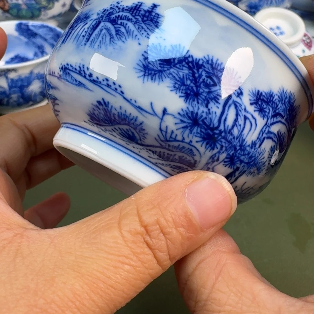 陶瓷景德镇纯手绘茶具圆圆276