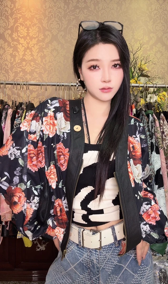 1839复古薄款宽松型短外套