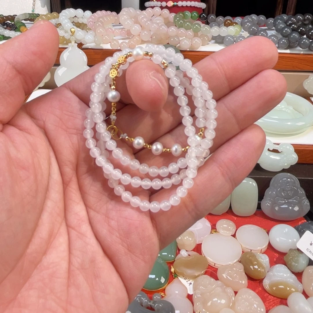 和田玉未镶嵌颈饰媛***圈