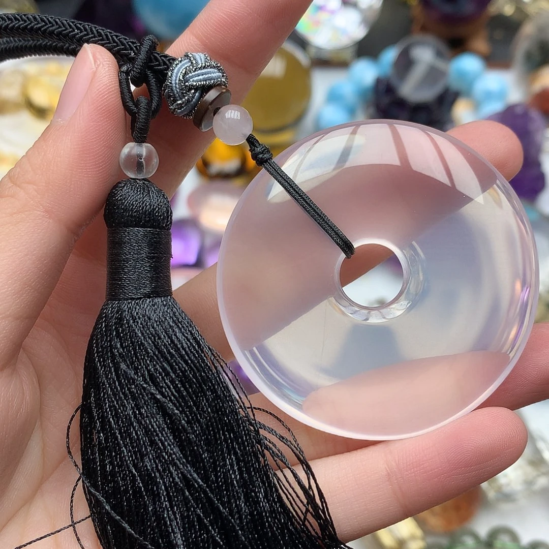 水晶未镶嵌珠宝半成品车挂