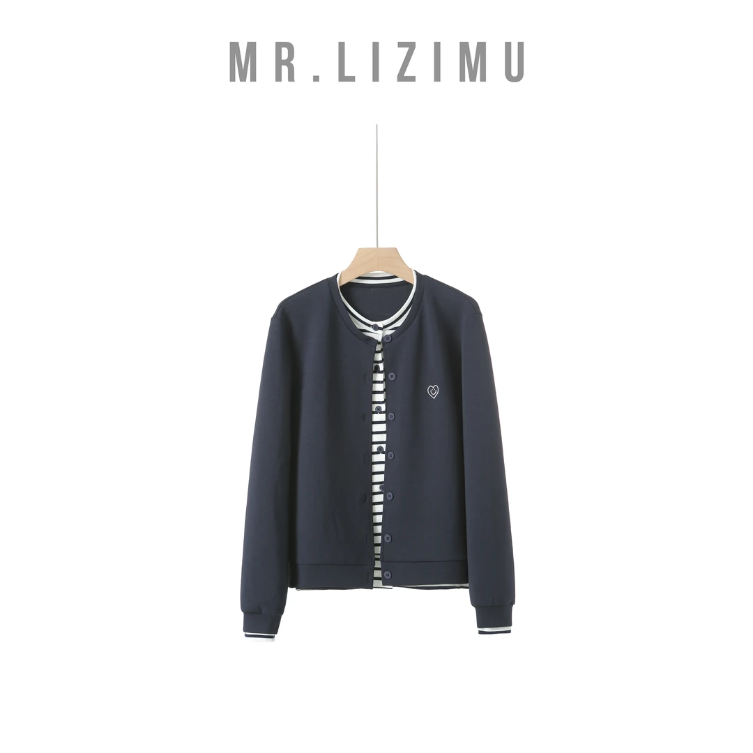 李子木先生秋季外套百搭假两件女士卫衣爆款2025新款洋气优雅女装