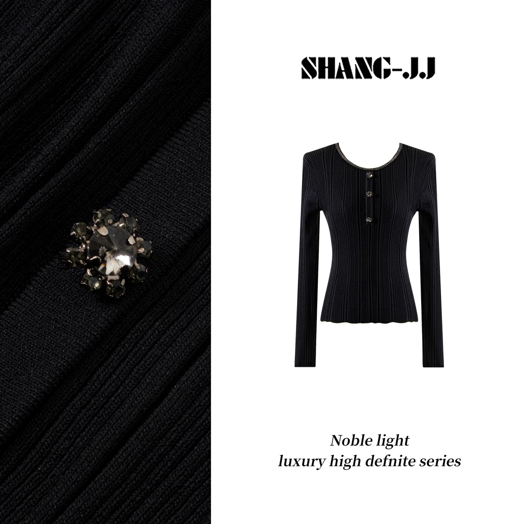 SHANG-JJ【闪耀贵妇】25ss新品满分莱赛尔舒适柔软精致上衣q133520p