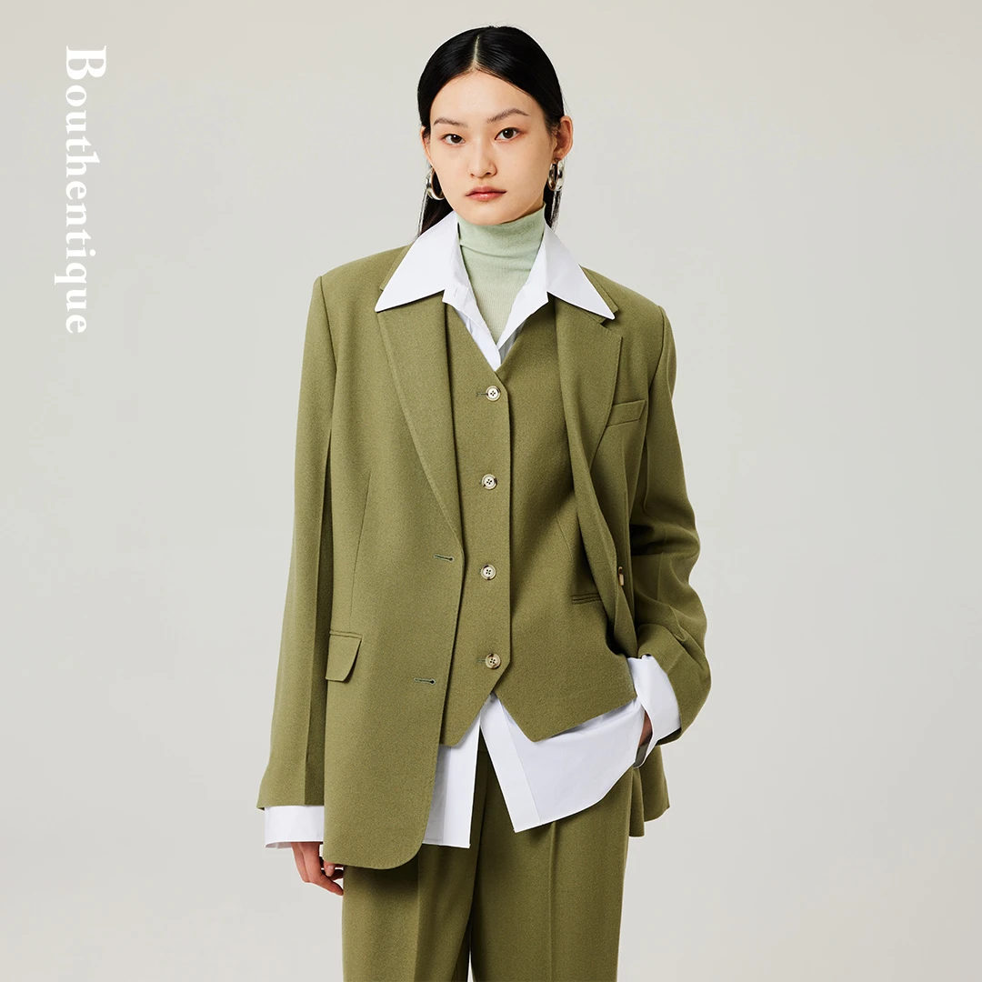 【粉丝专属】Bouthentique丝光剥鳞背面2扣式腰带马甲223451G1M10