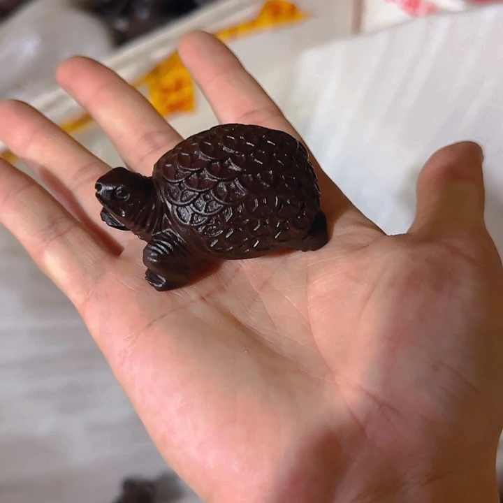 木黑檀木6金钱龟一只