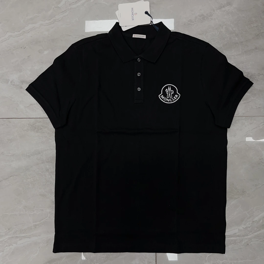未使用 MONCLER 盟可睐蒙口男款刺绣标短袖polo衫半袖