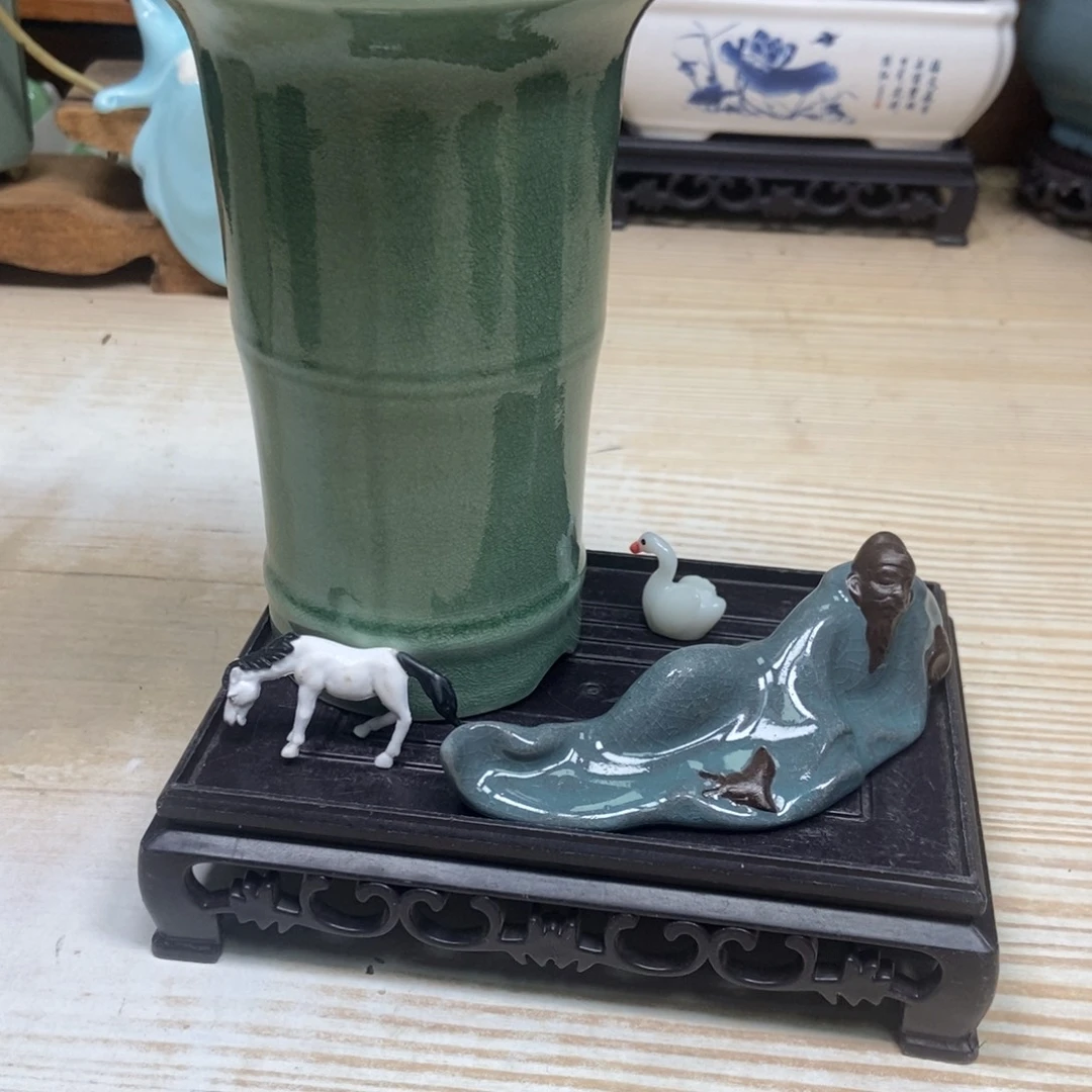 瓷片陶瓷花盆陶瓷艺术