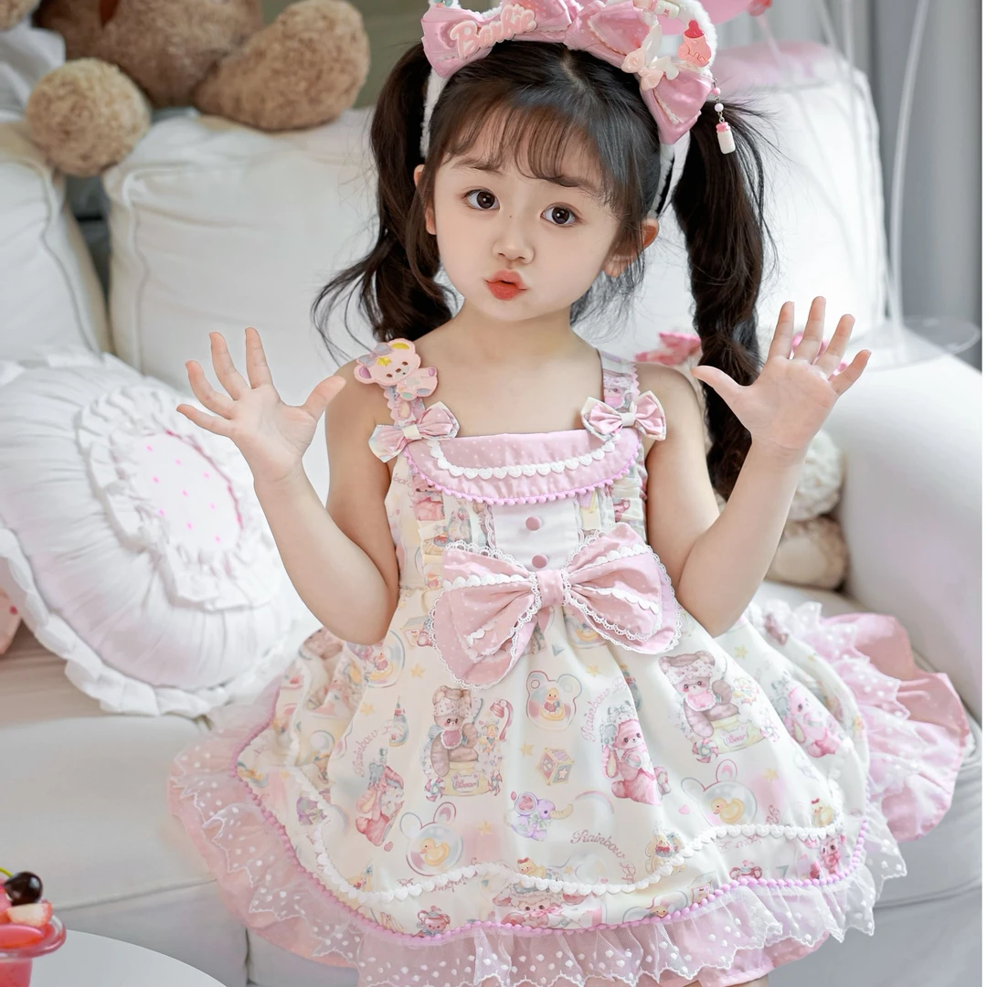 妮拉兔【糖霜奶泡】Lolita甜心洛丽塔公主裙25新款女童春夏生日裙