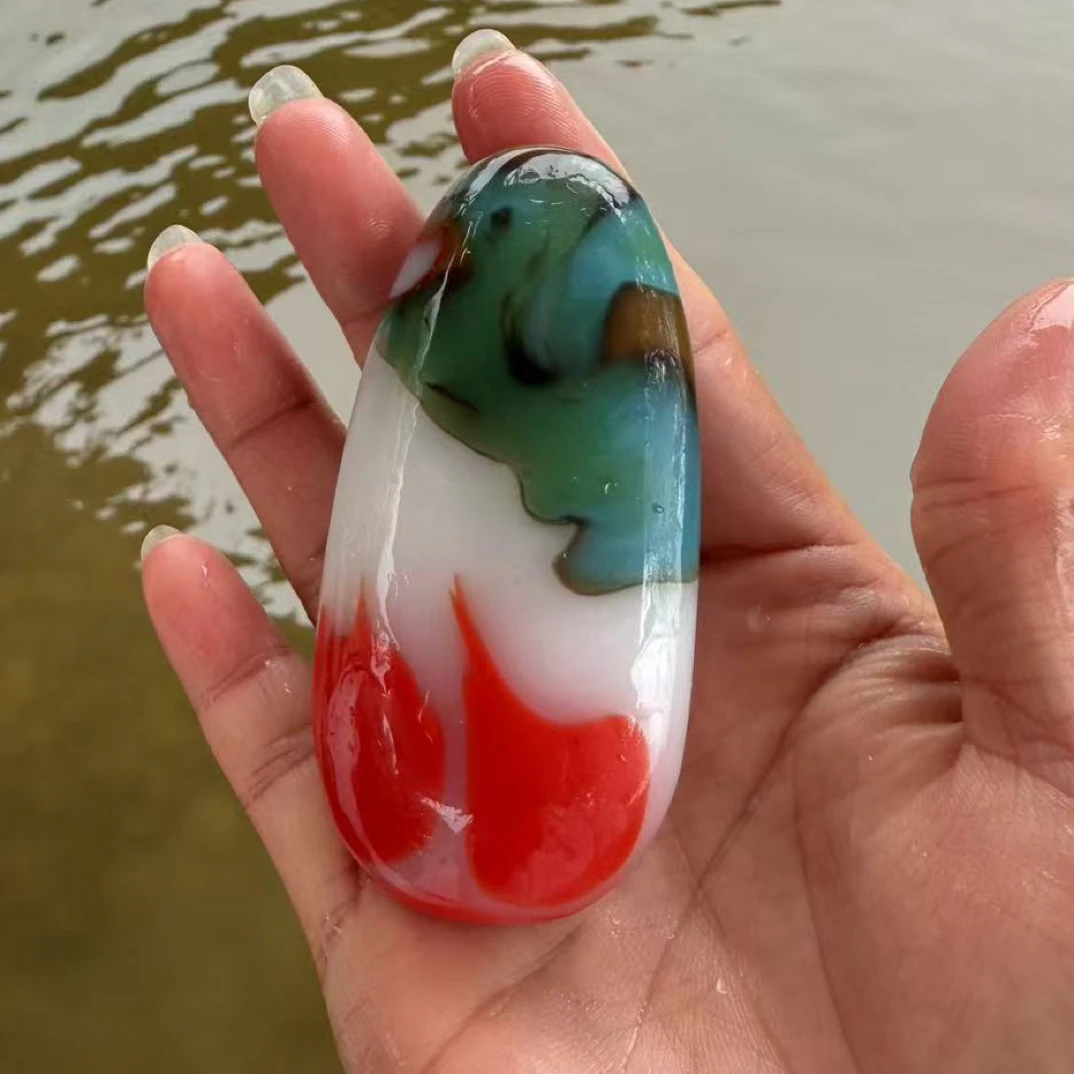 漂亮精美七彩大手把