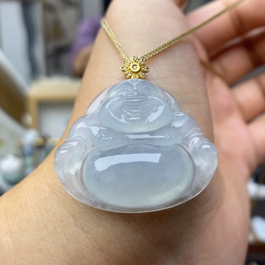 【闪购商品】颈饰18K金镶嵌翡翠10