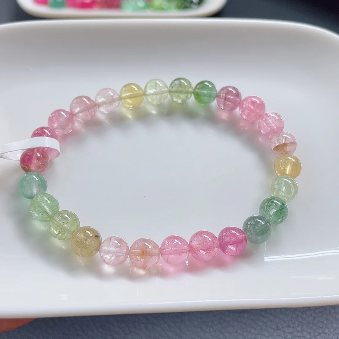 未镶嵌手链碧玺7mm左右