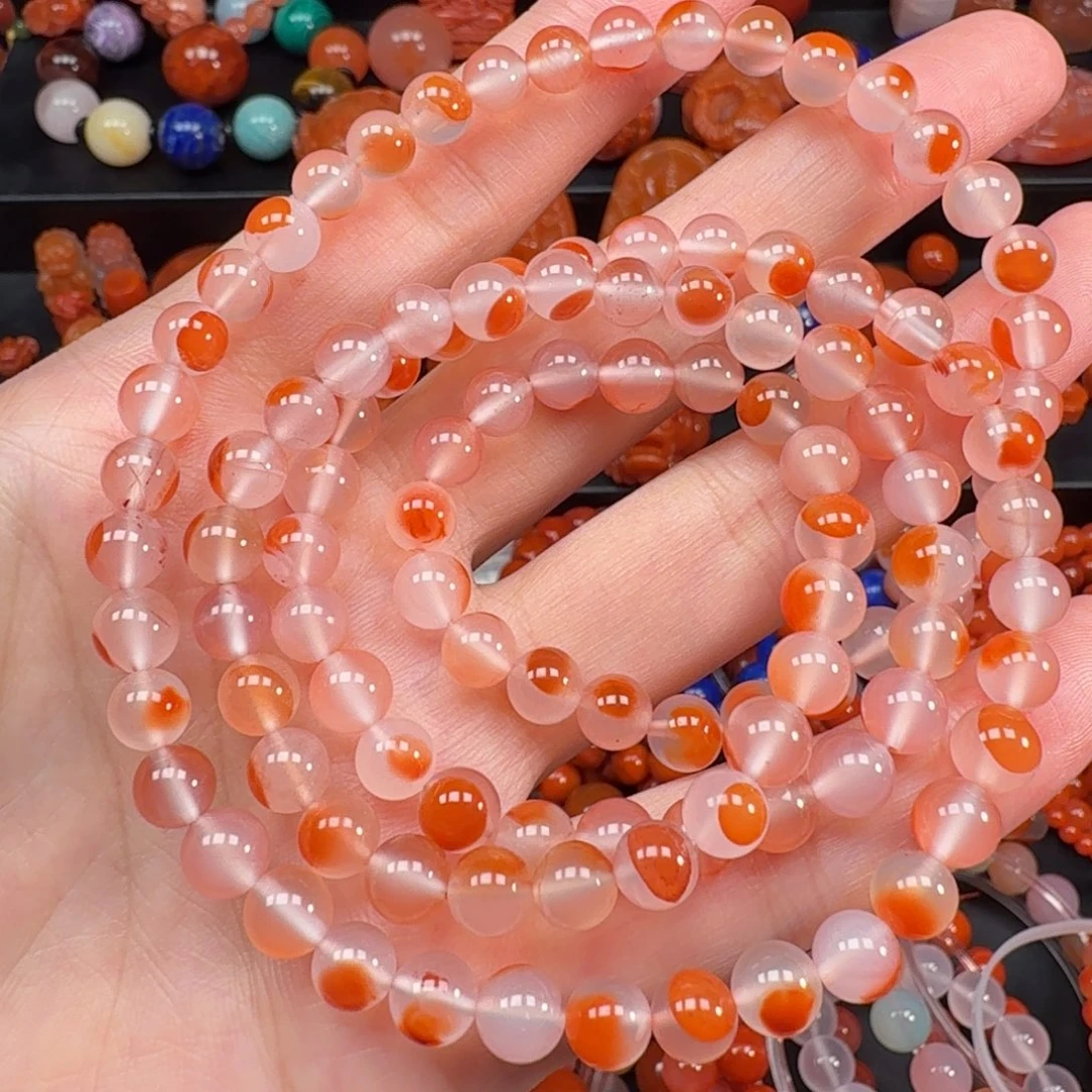 南红玛瑙未镶嵌手串6.5mm