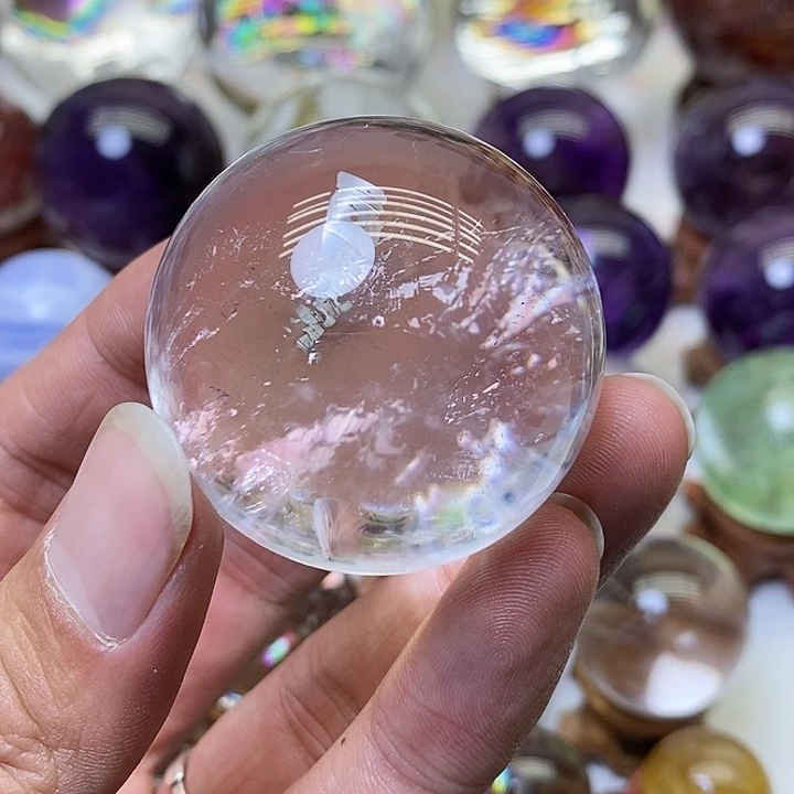 水晶白水晶球未镶嵌深*