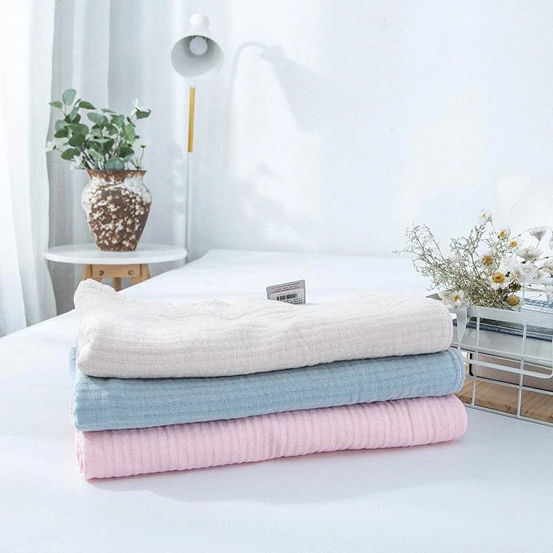 天竺良品【活动中】吸水棉条纱布浴巾针织透气纯色家用超柔成人柔软