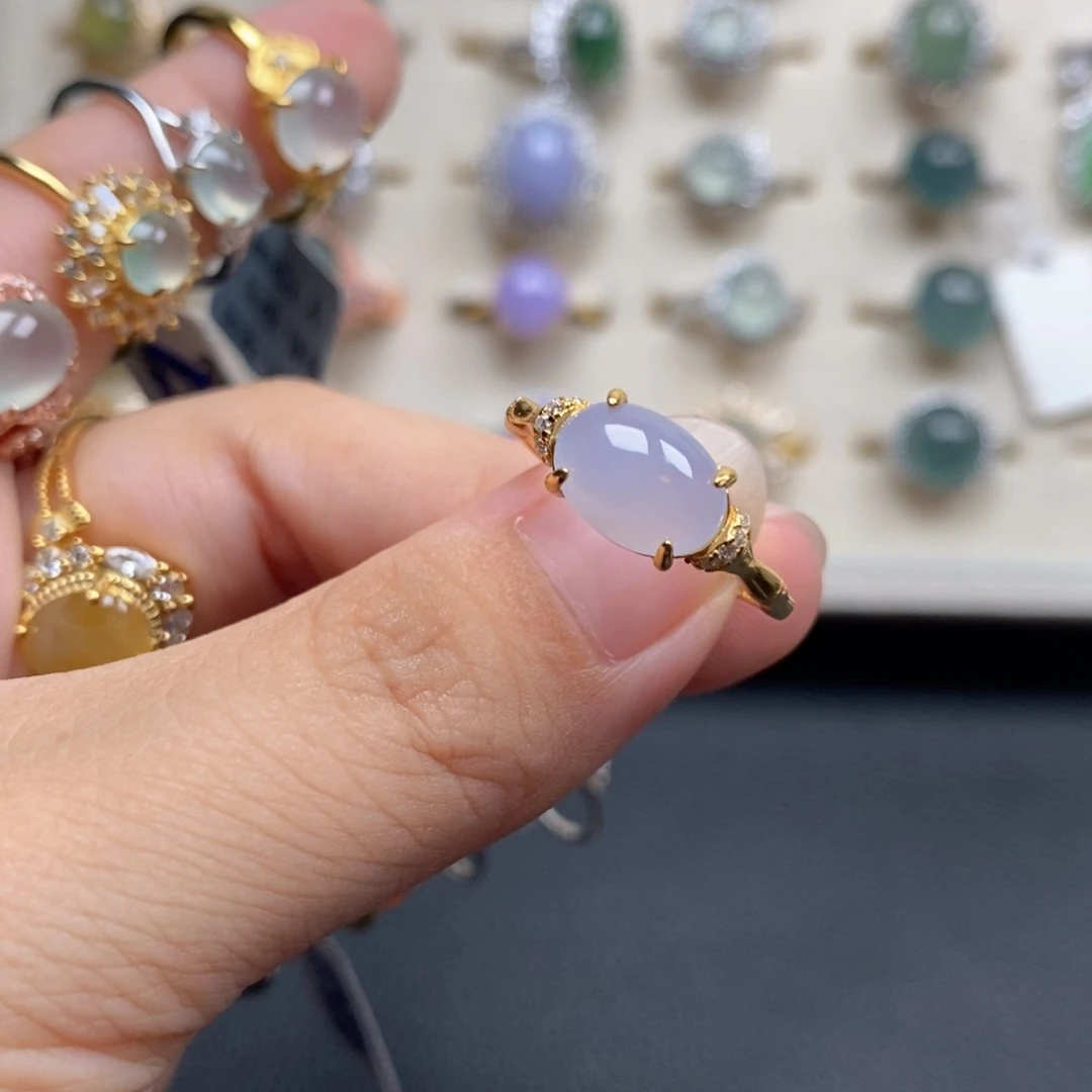 翡翠戒指银S925镶嵌?****戒指