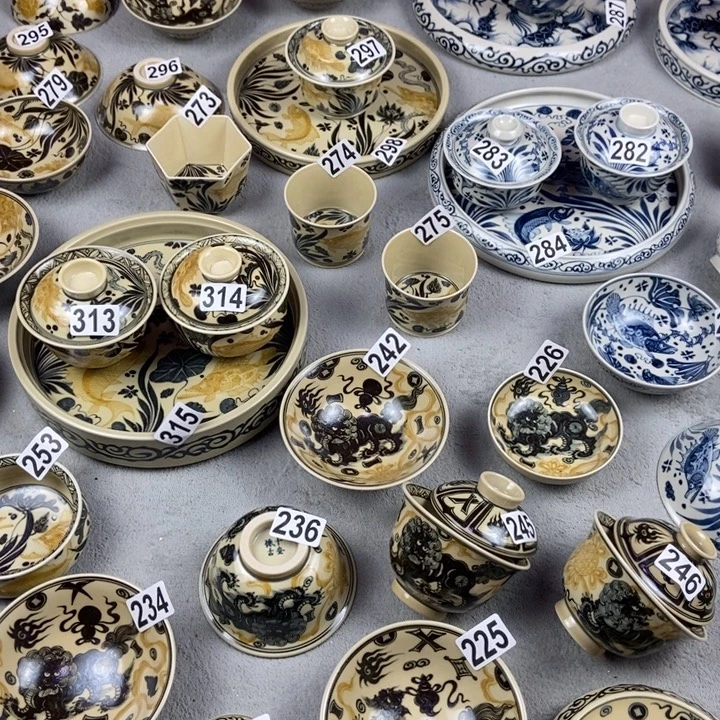 瓷片手工手绘手工制作