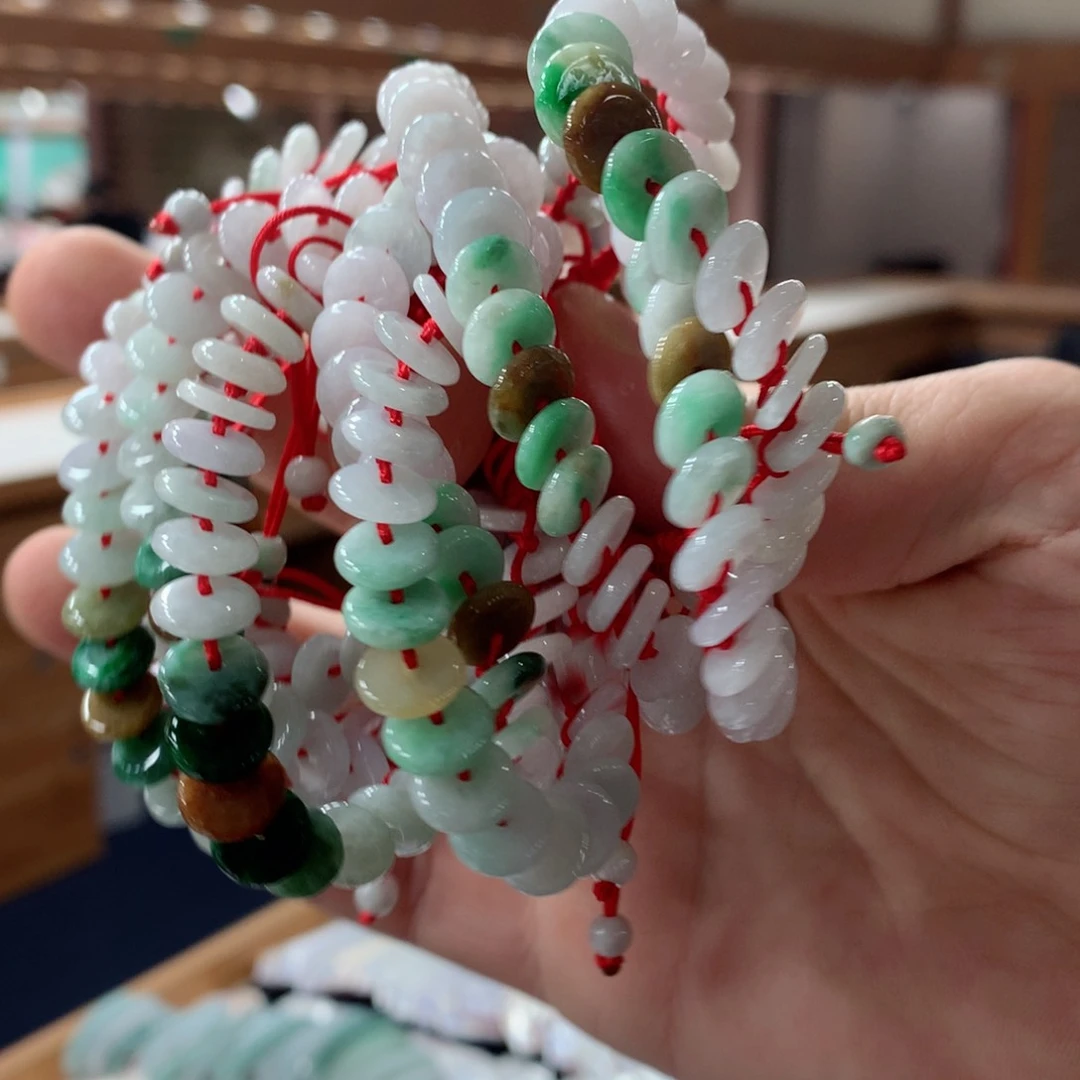 翡翠手链未镶嵌多样性发一