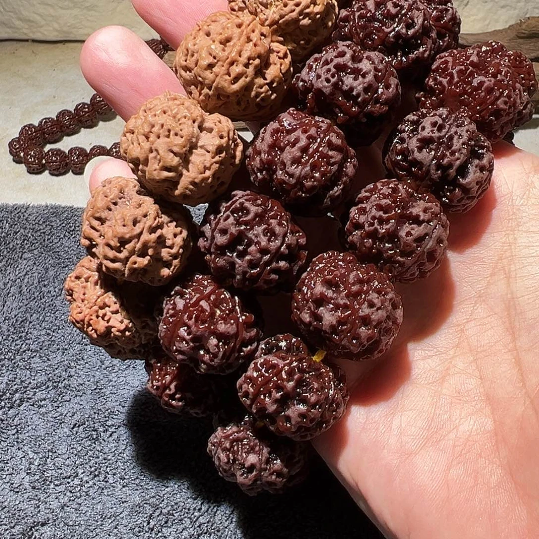 金刚菩提手串21尺寸左右古龙梅花福利