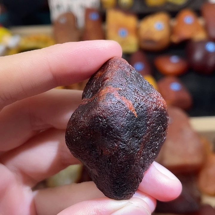 琥珀未镶嵌珠宝奇石吊坠挂件把件