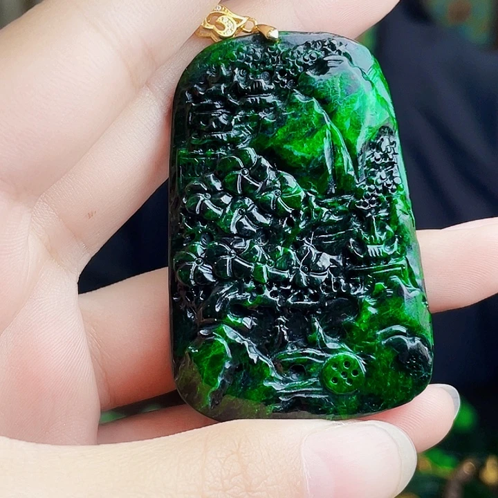 翡翠银S925镶嵌颈饰多样性