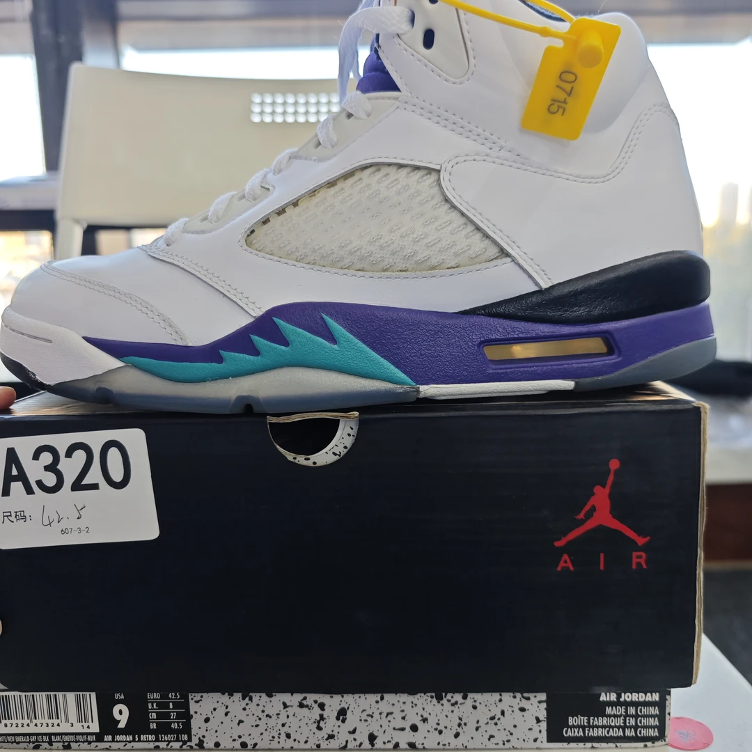 nike aj5白紫高帮 全新原盒 42.5码 12.6 sun A320