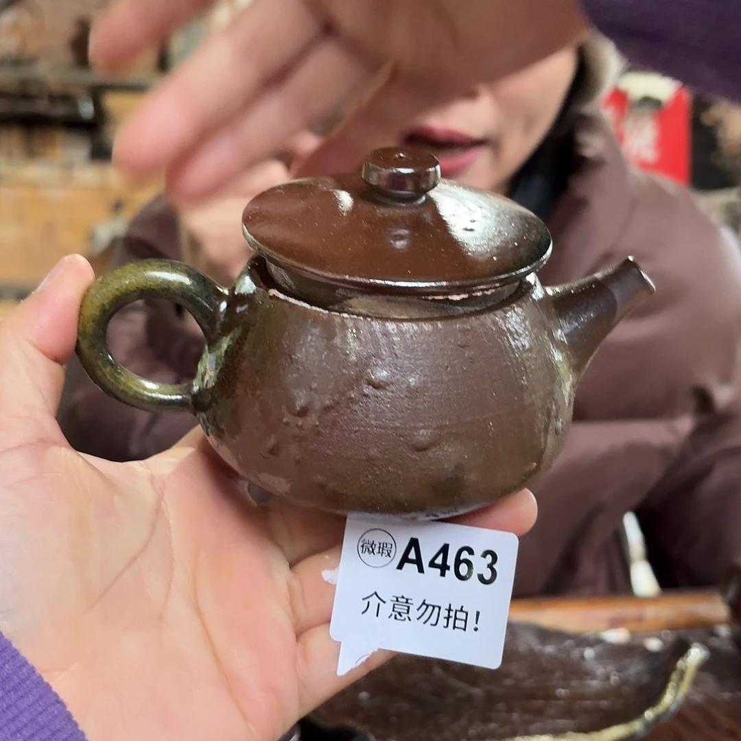 杯坭兴陶纯柴烧原矿泥料纯手工壶