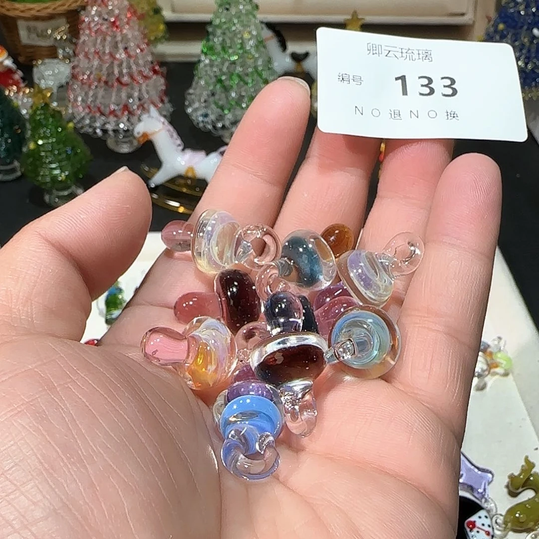 琉璃吊坠(不含链)温**菇133蘑菇