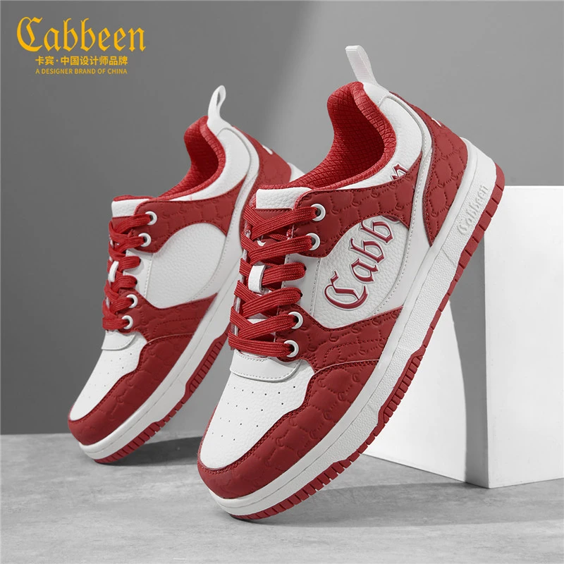 卡宾男鞋时尚高端百搭休闲新款男士休闲鞋低帮潮流耐磨个性男鞋