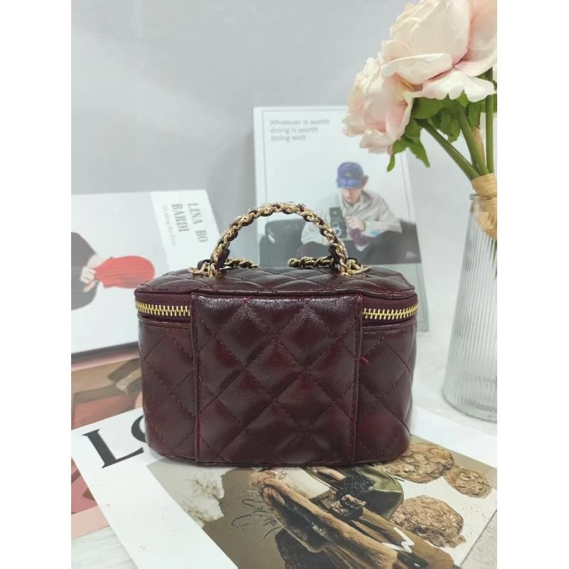 小众设计真皮女包时尚简约单肩斜挎包包-E1035红