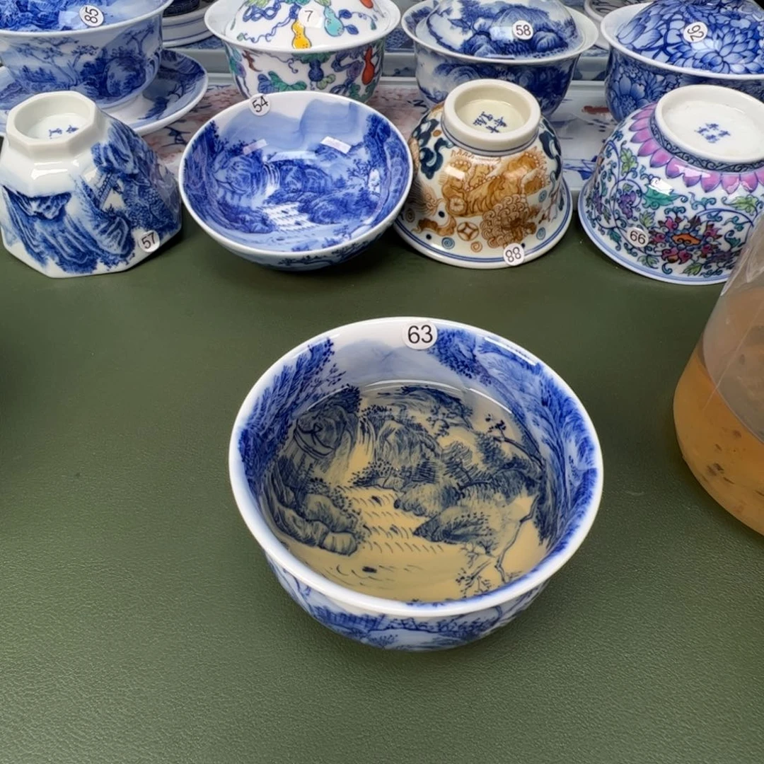 景德镇纯手工纯手绘茶具木木63
