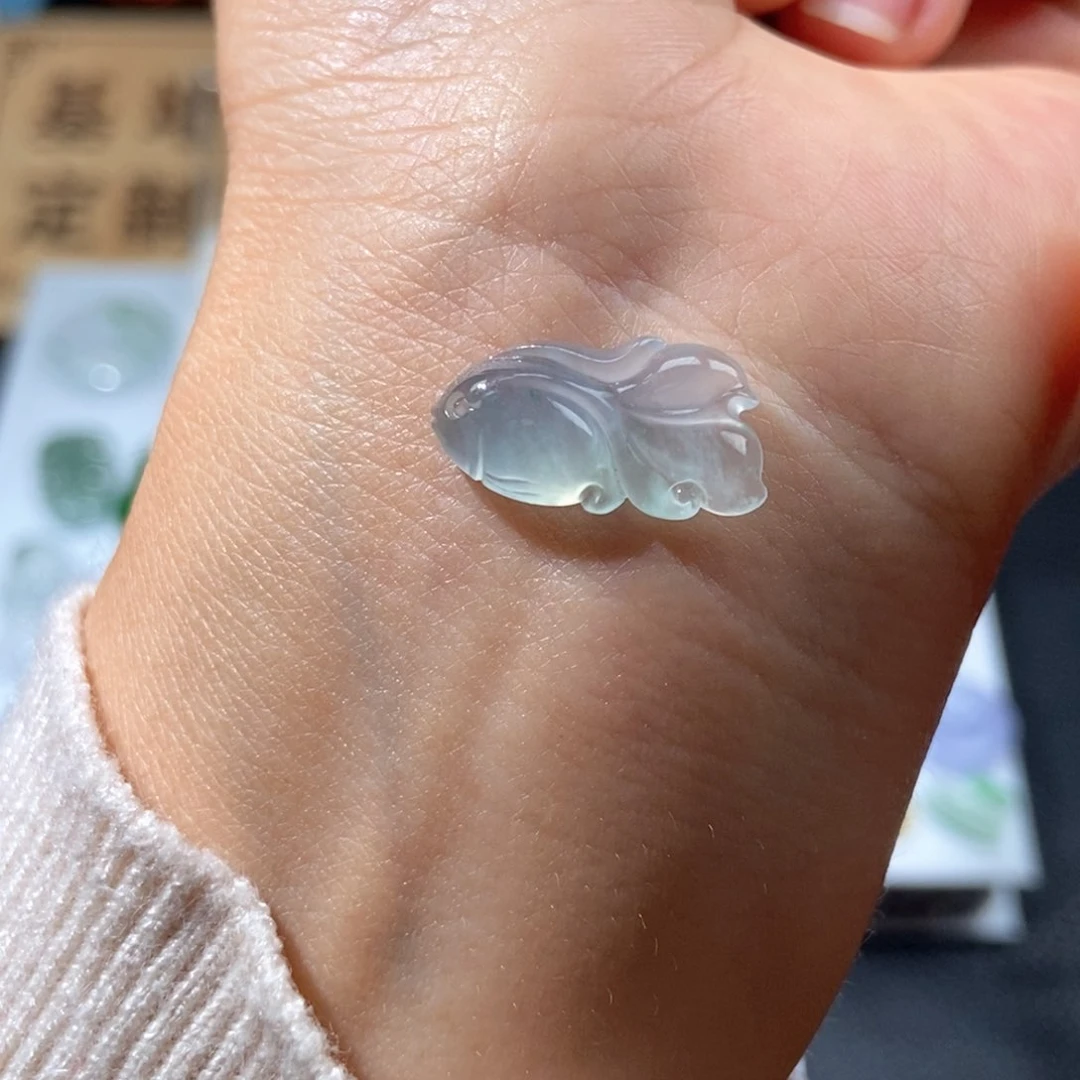 定制翡翠未镶嵌翡翠18.7×9.7×4.2