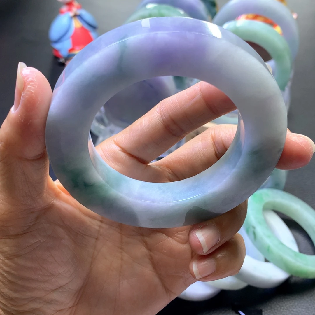 定制翡翠正圈未镶嵌恭**财