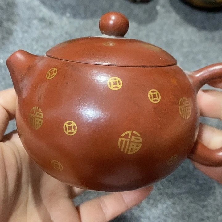 紫砂茶壶陶瓷摆件工艺品摆件