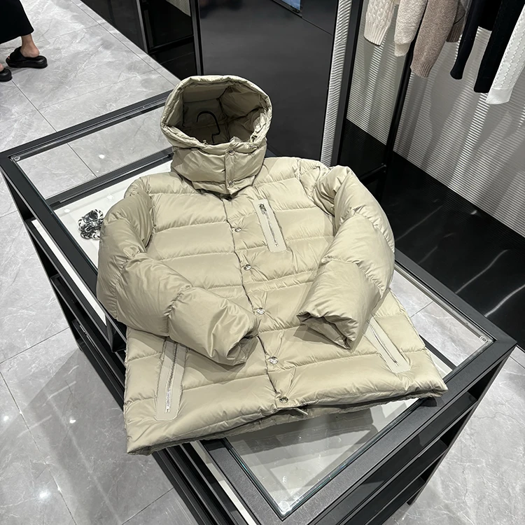 25年秋冬新款 时尚胸前拉链口袋收腰显瘦休闲羽绒服-8805