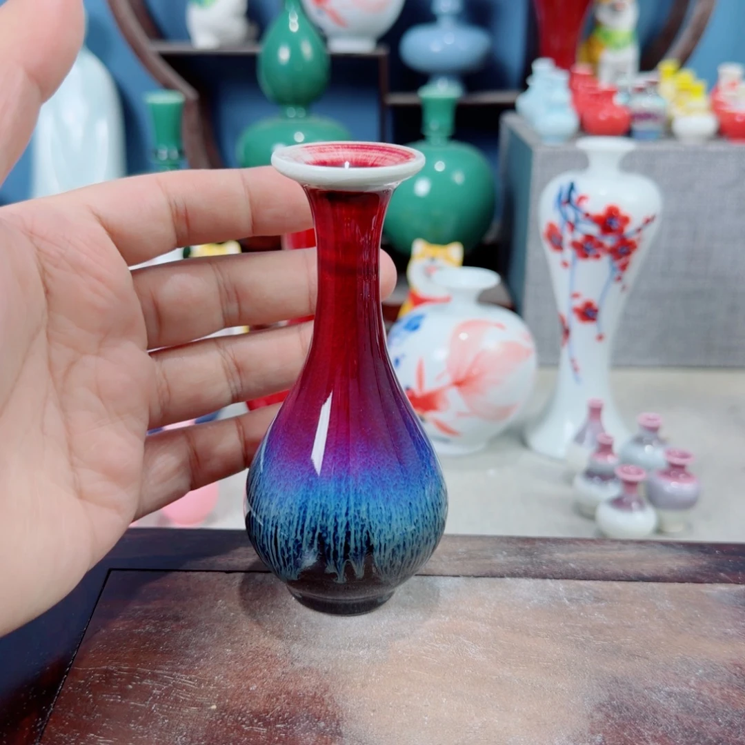 陶瓷手工小花器摆件