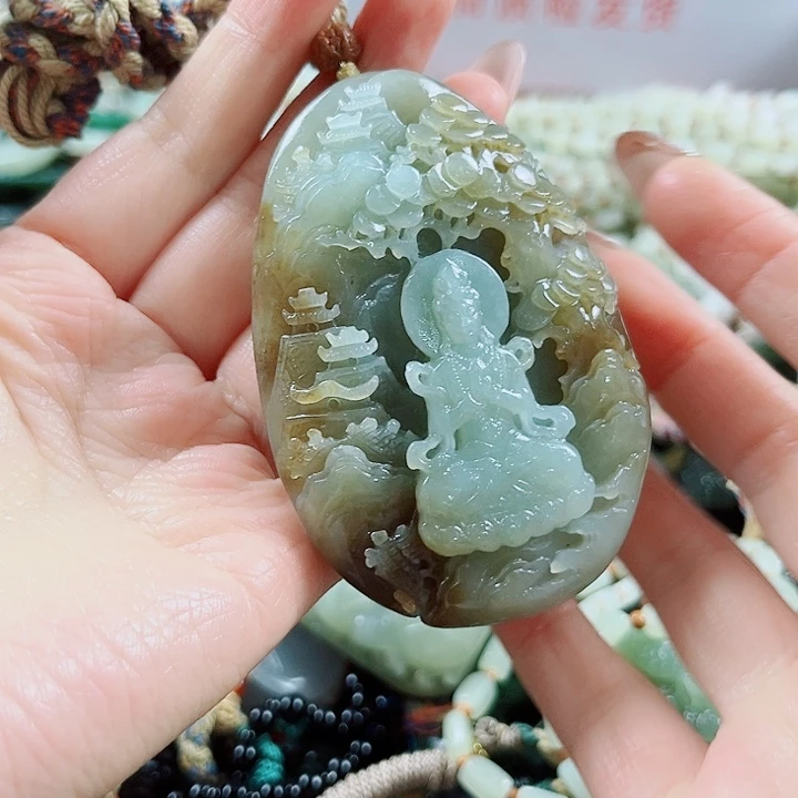 和田玉未镶嵌颈饰