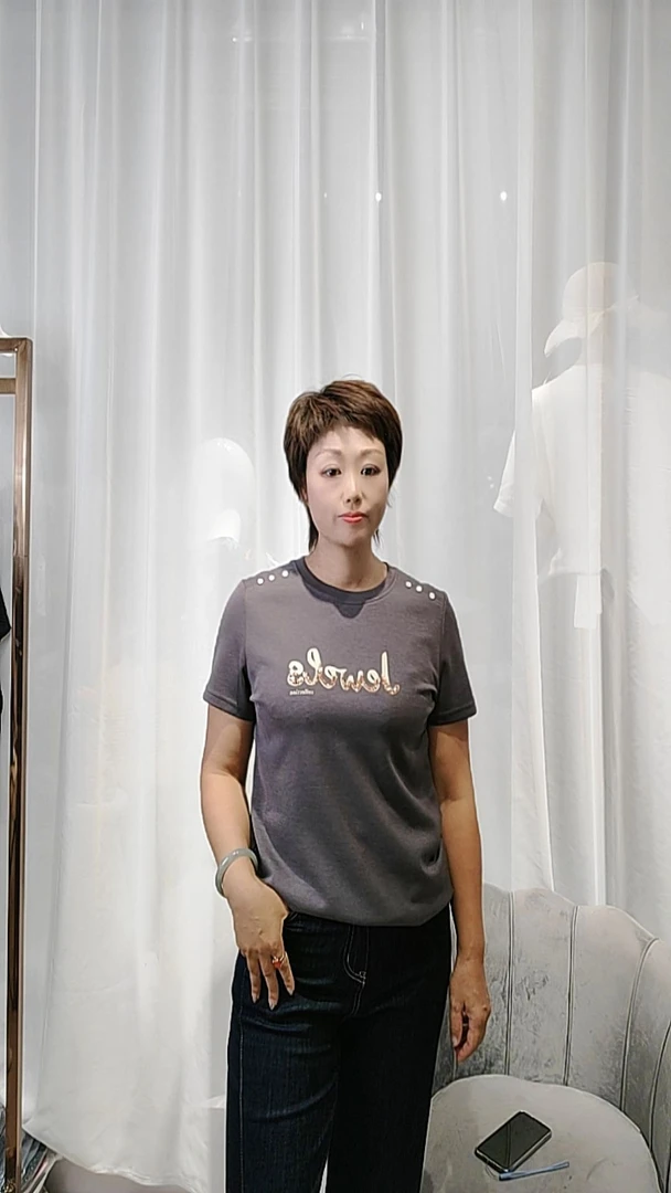 夏季薄款短袖莫代尔洋气大版T恤女款