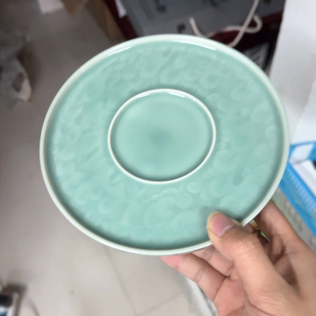 龙泉青瓷茶具微瑕6579