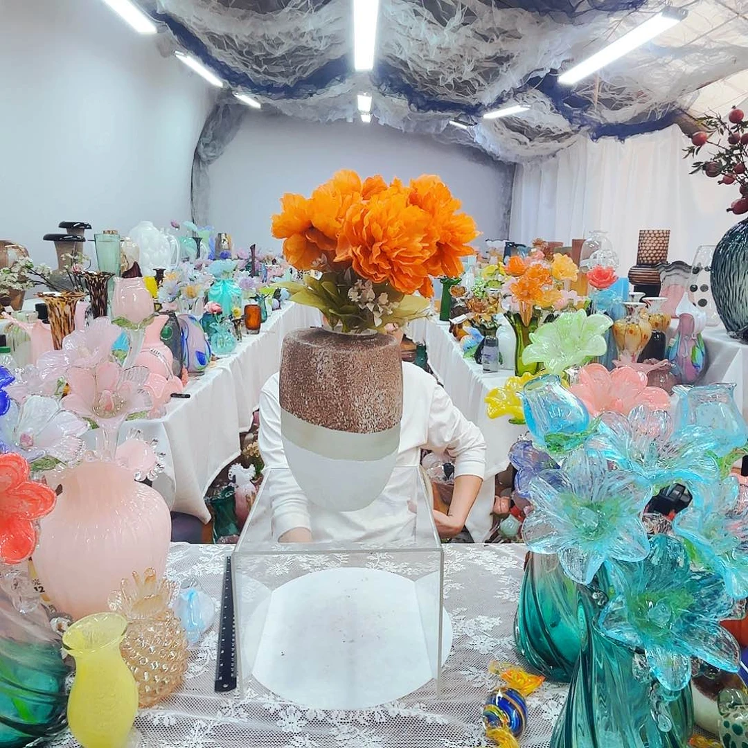 福利不退不退琉璃花瓶花器艺术品