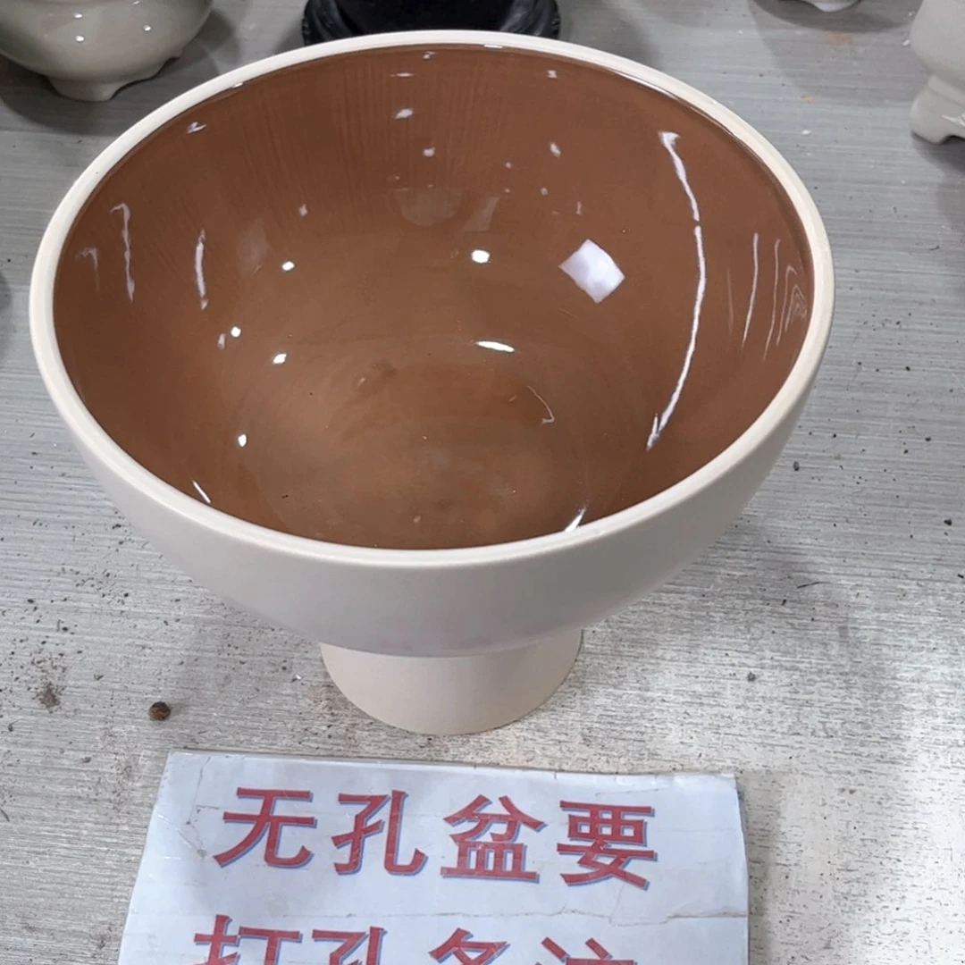 口径   21*16陶瓷绿植多肉微瑕无孔花盆