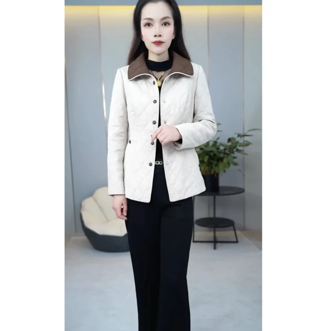 【外套】2025春季新款时尚气质修身显瘦遮肉百搭中年妈妈洋气外套