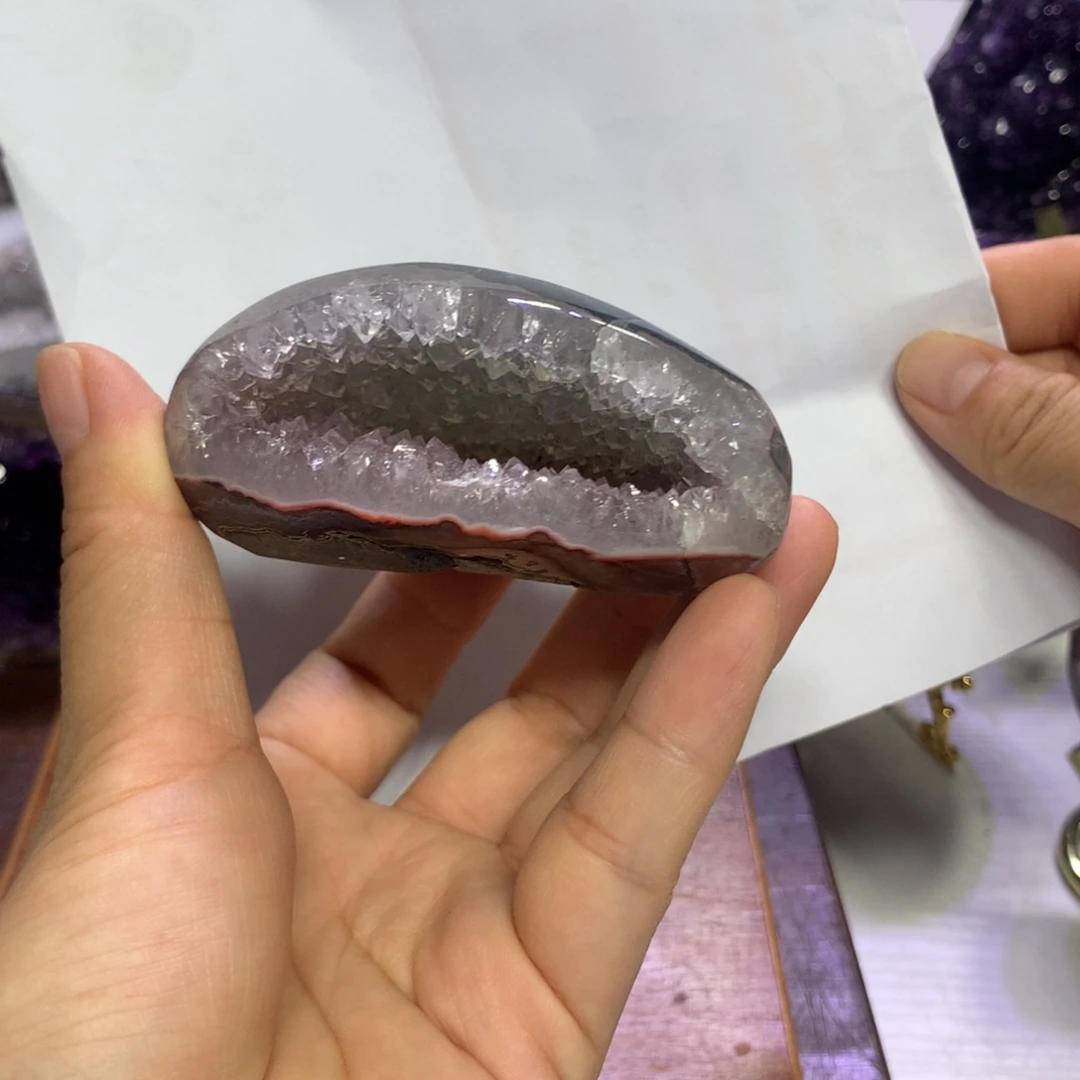 紫晶摆件未镶嵌水晶