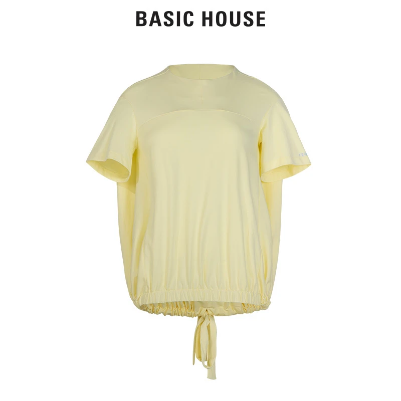 Basic House/百家好简约时尚短袖T恤 BJ2513-HUTS322CLY