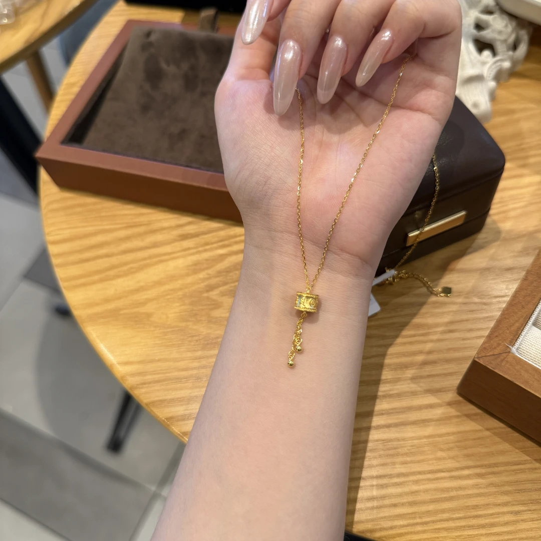 JX『赚金桶』5G转经筒提溜套链 足金999项链 M字扣