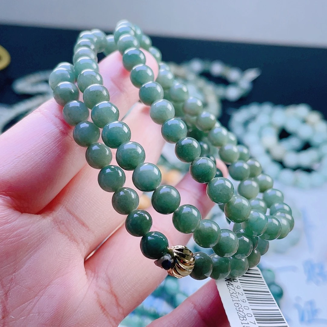 定制翡翠未镶嵌珠串
