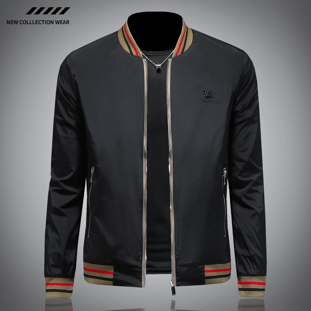 NOIENKAIRU尼因基鲁双面穿夹克外套男休闲轻奢潮流春秋上衣棒球服