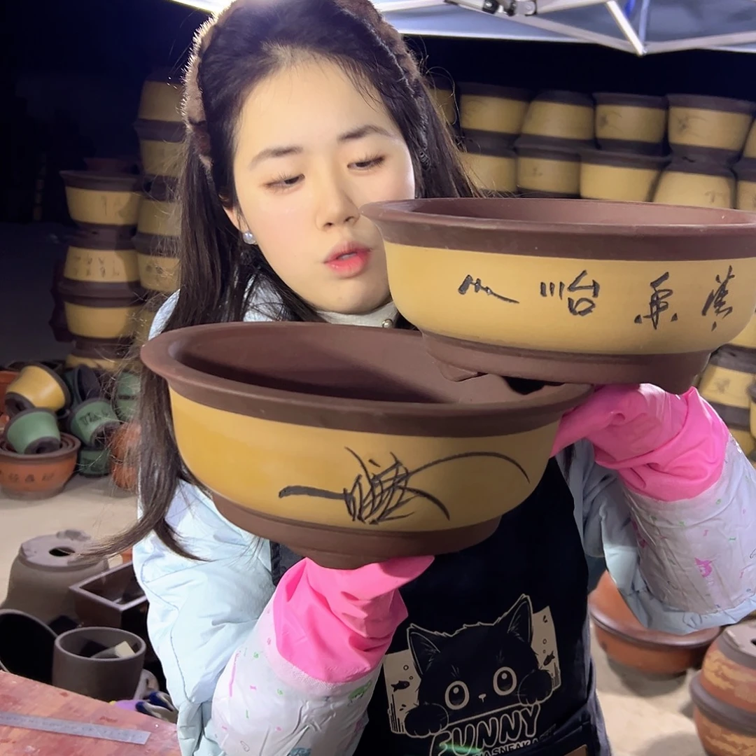 032中号一对花盆花盆花盆花盆